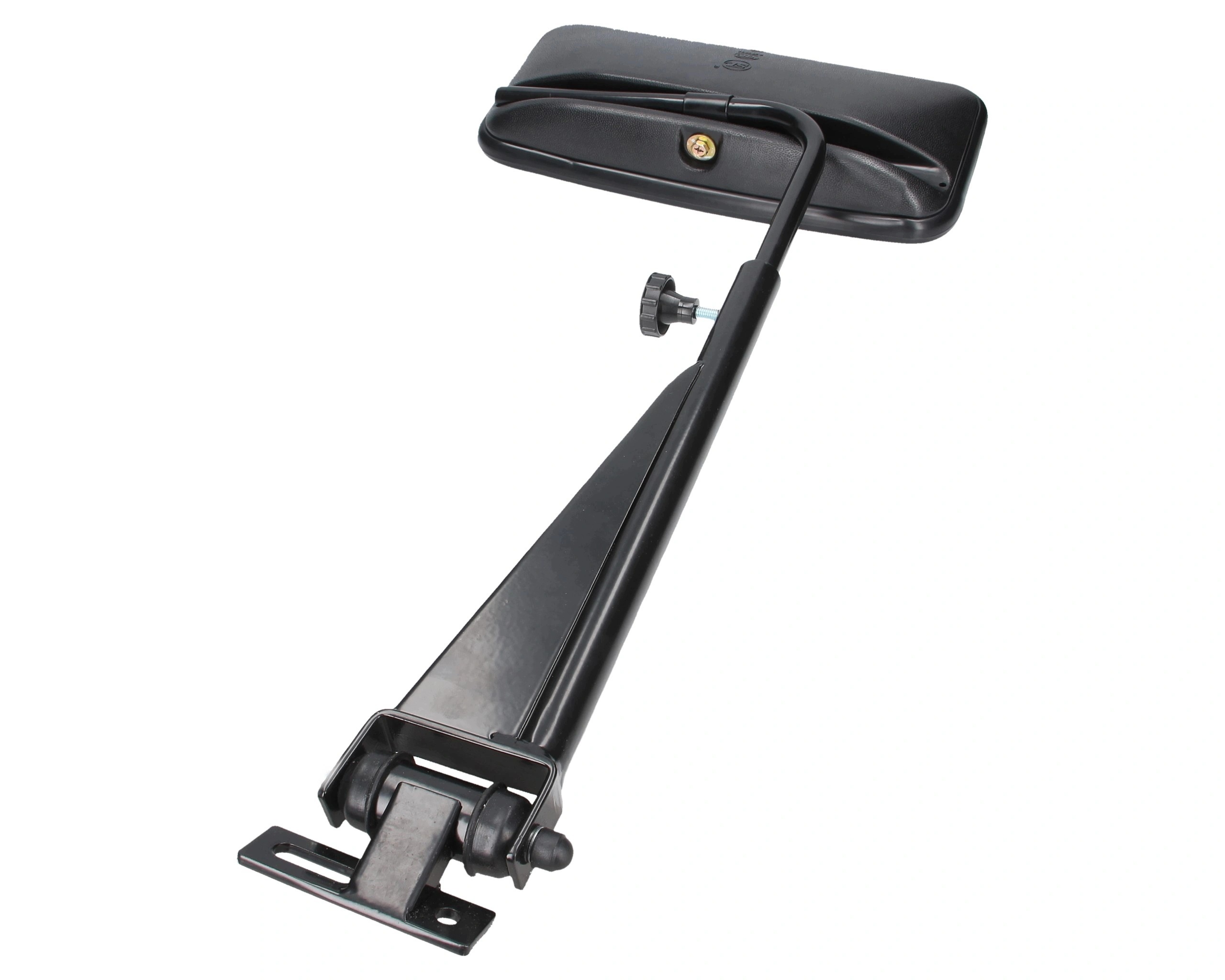 velké zrcátko s levým úchytem pro traktor bagru nakladače 370x185 mm