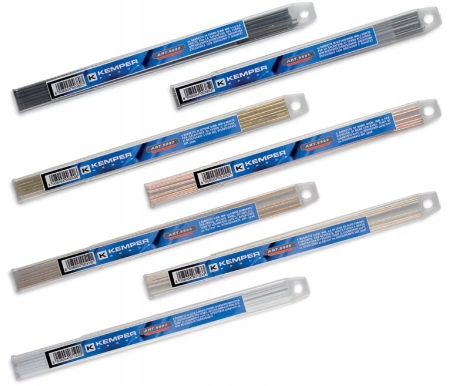 Kemper tvrdá mosadzná spájka 40% striebra 250 mm x 1,5 mm 6ks