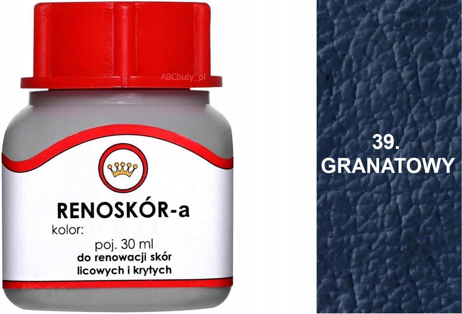 G10-01 GRANATOWY RENOSKÓR FARBA DO BUTÓW WILBRA DO SKÓRY LICOWEJ LAKIER 30