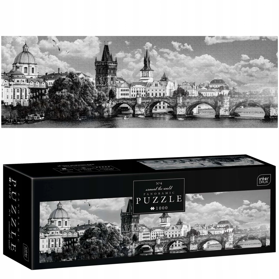 INTERDRUK PUZZLE PANORAMICZNE 1000 el PRAGA MOST