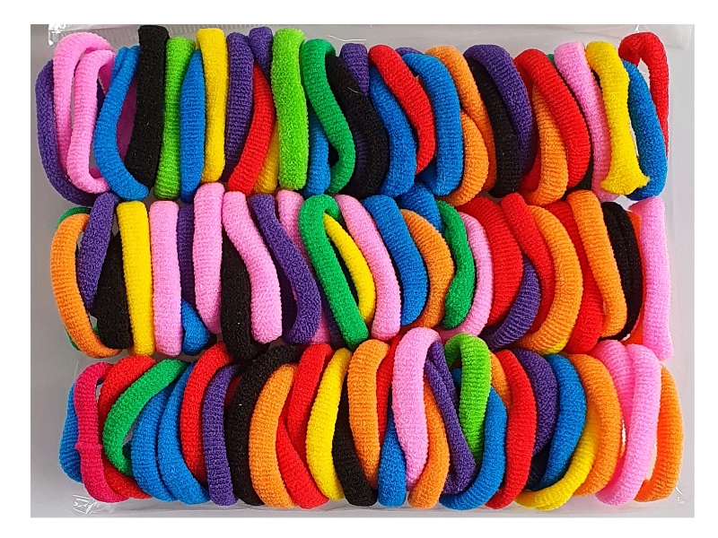 GUMKI DO WŁOSÓW BEZSZWOWA GUMKA OWIJKA 80szt