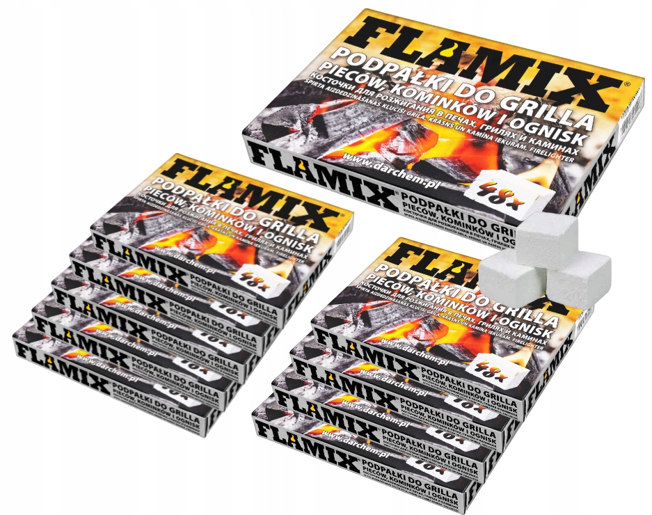 

Podpałka 10sz Rozpałka Biała Do Kominka 480 Kostek