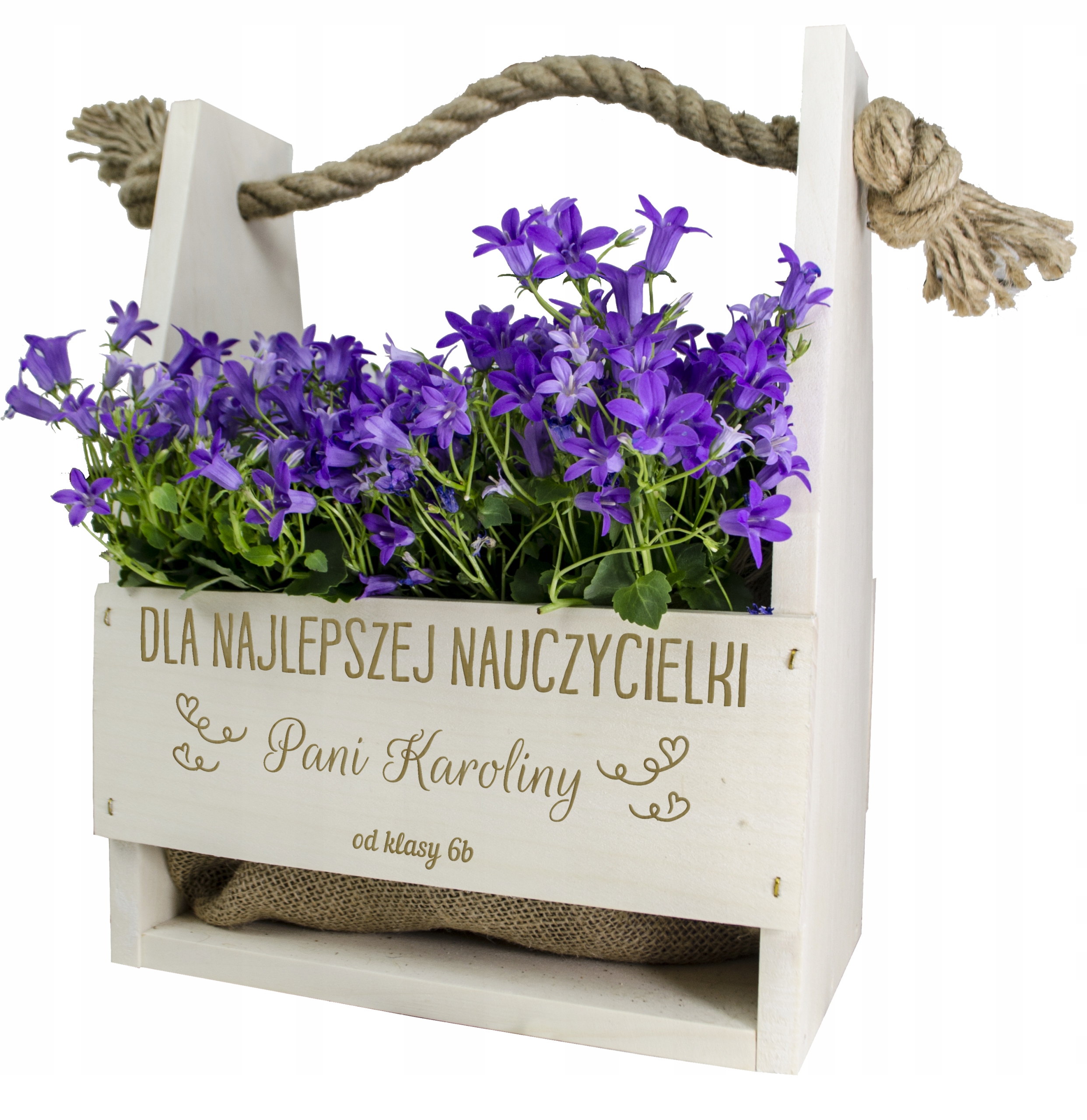 

Skrzynka Kwiaty Doniczka Grawer Dzień Nauczyciela