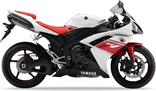 Samolepky Na Motocykl Juula Pro Yamaha Yzf R1 2008 Červená Bílá RN19
