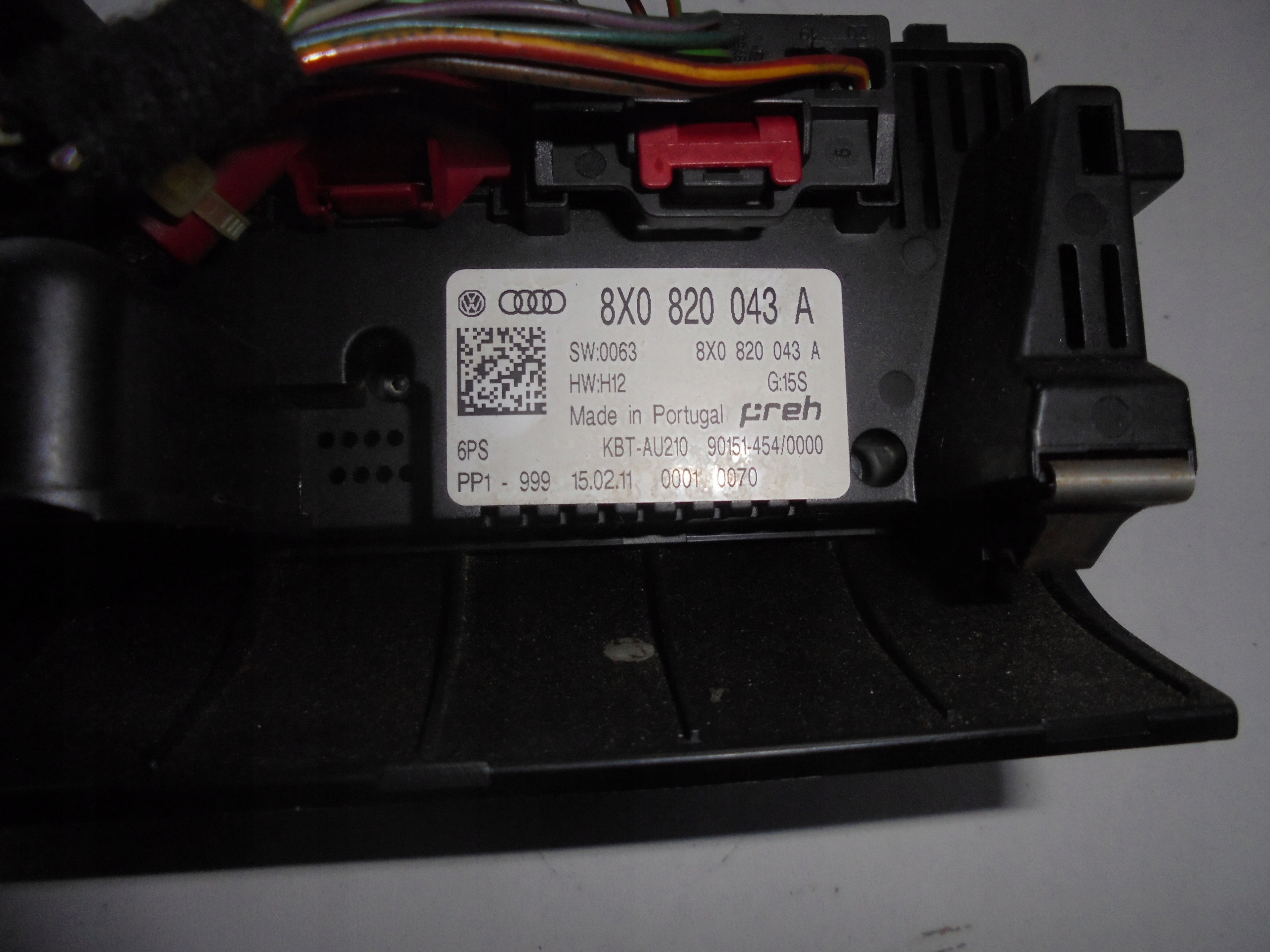 AUDI A1 PANEL klími klimatizaci 8X0820043A