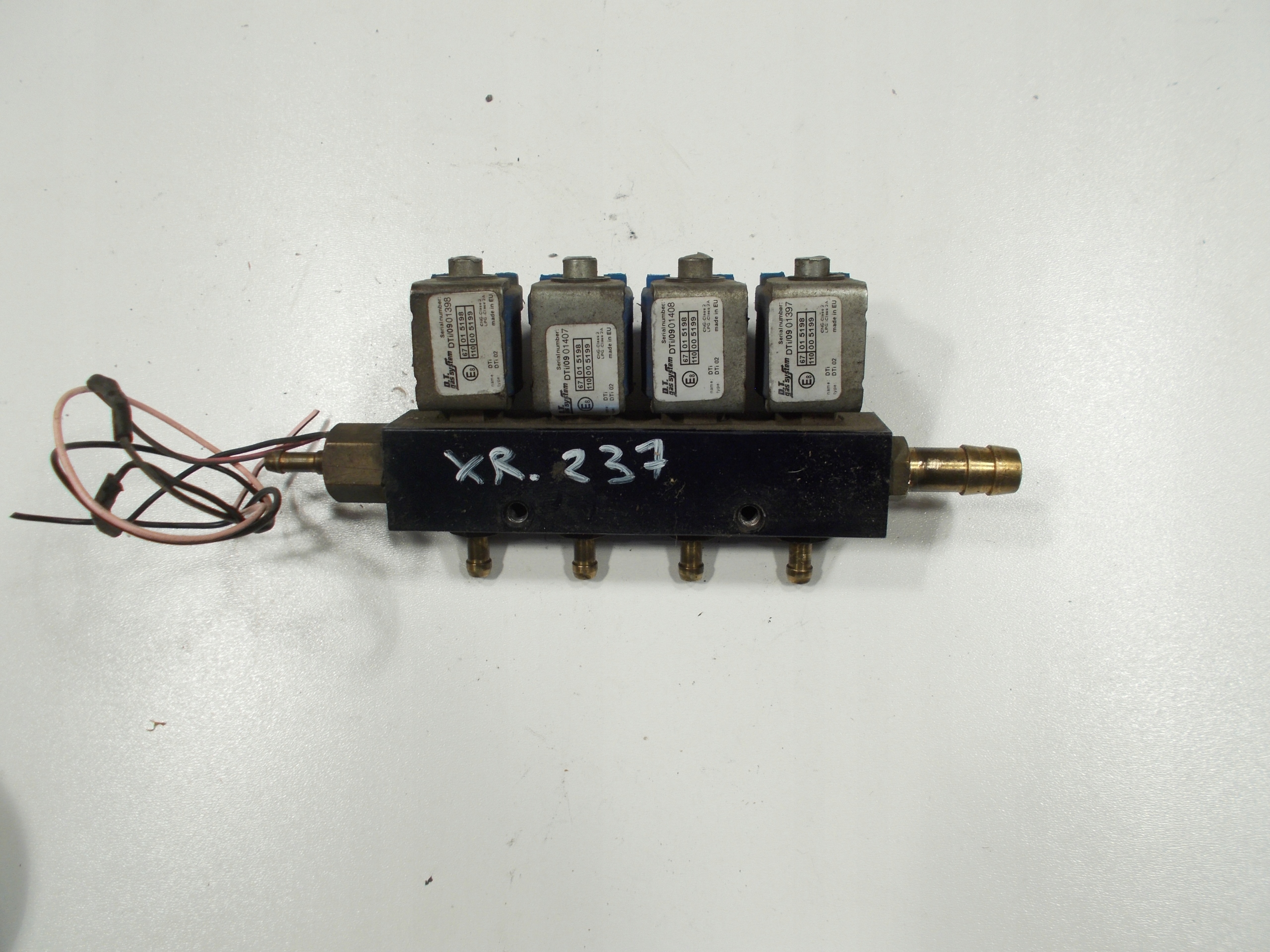 lišta trysky LPG VALTEK DT GAS SYSTEM 4 CYLIINDRY modre 67015198