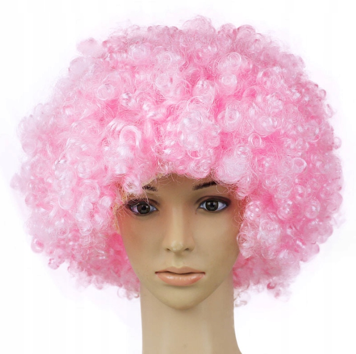 KOLOROWA PERUKA WŁOSY AFRO KARNAWAŁ PARTY FOTOBUDKA URODZINY Kolor włosów inny