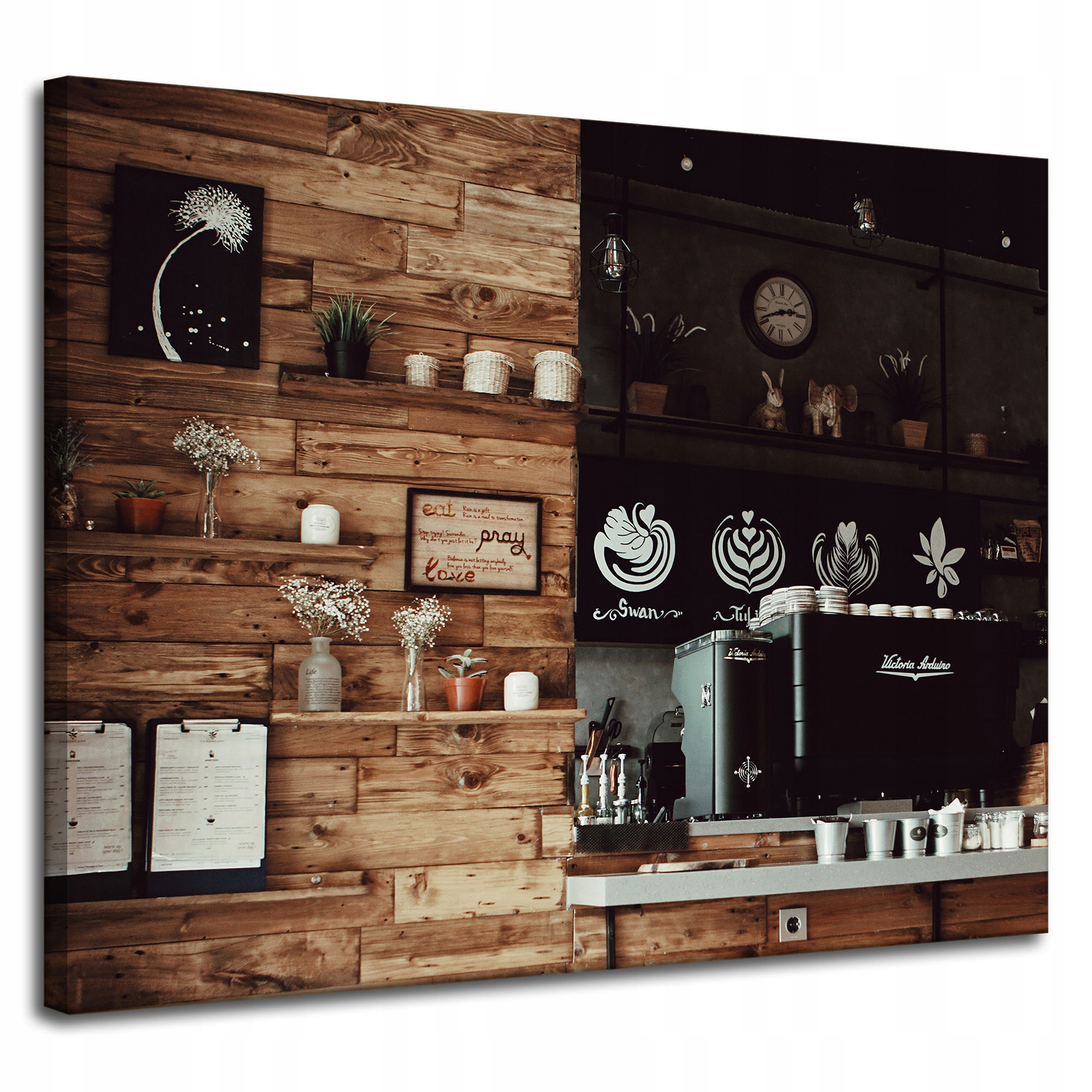 Obraz Canvas Kuchyňský koutek na kávu 100x80 cm