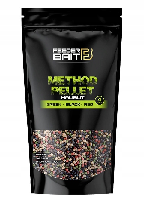 Pellet Feeder Bait 4mm Halibut Green&Black&Red