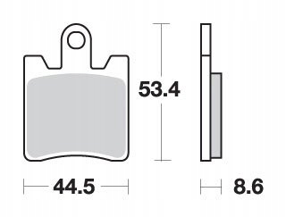 KLOCKI HAMULCOWE SBS YAMAHA FJR 1300 PRZÓD Producent SBS