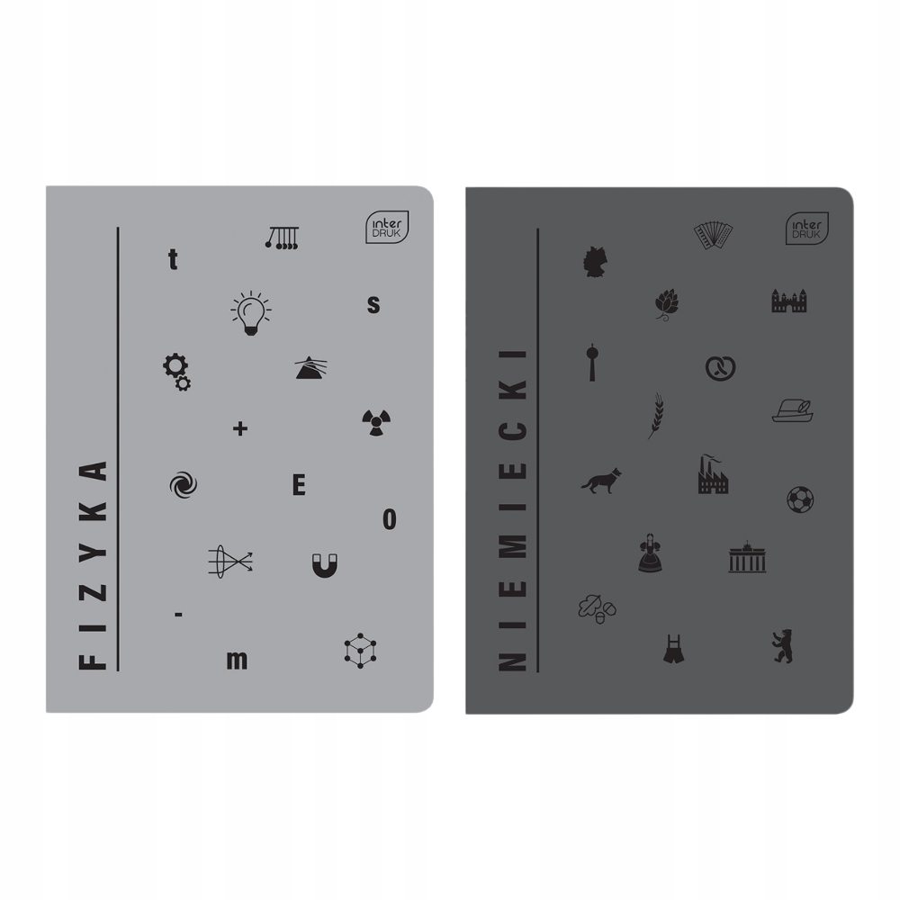 Zeszyty szkolne tematyczne zestaw Interdruk 10 szt. A5 60 kartek Liczba kartek 60 szt.