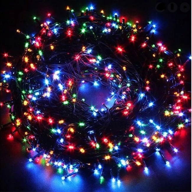 Oświetlenie choinkowe lampki 300 LED programator - niebieskie 22metry Marka bez marki