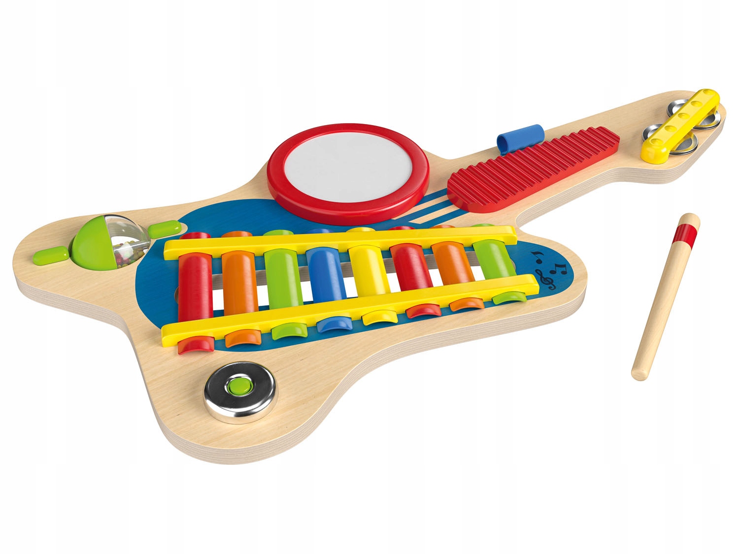 

Drewniana gitara 6 w 1 dla dzieci 6 instrumentów