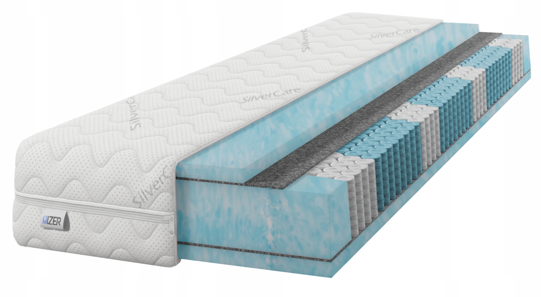 Pružinový matrac 120x190 Multipocket T30 H3 20 cm stredne tvrdý