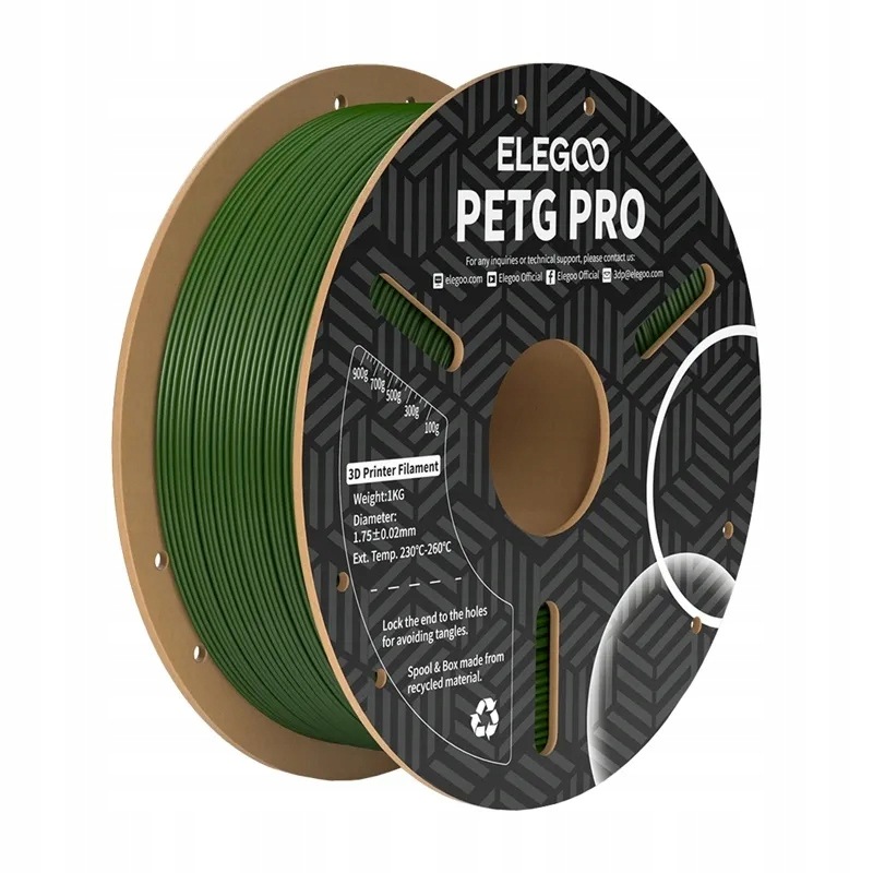 Filament Elegoo Petg Pro (oliwkowa zieleń)