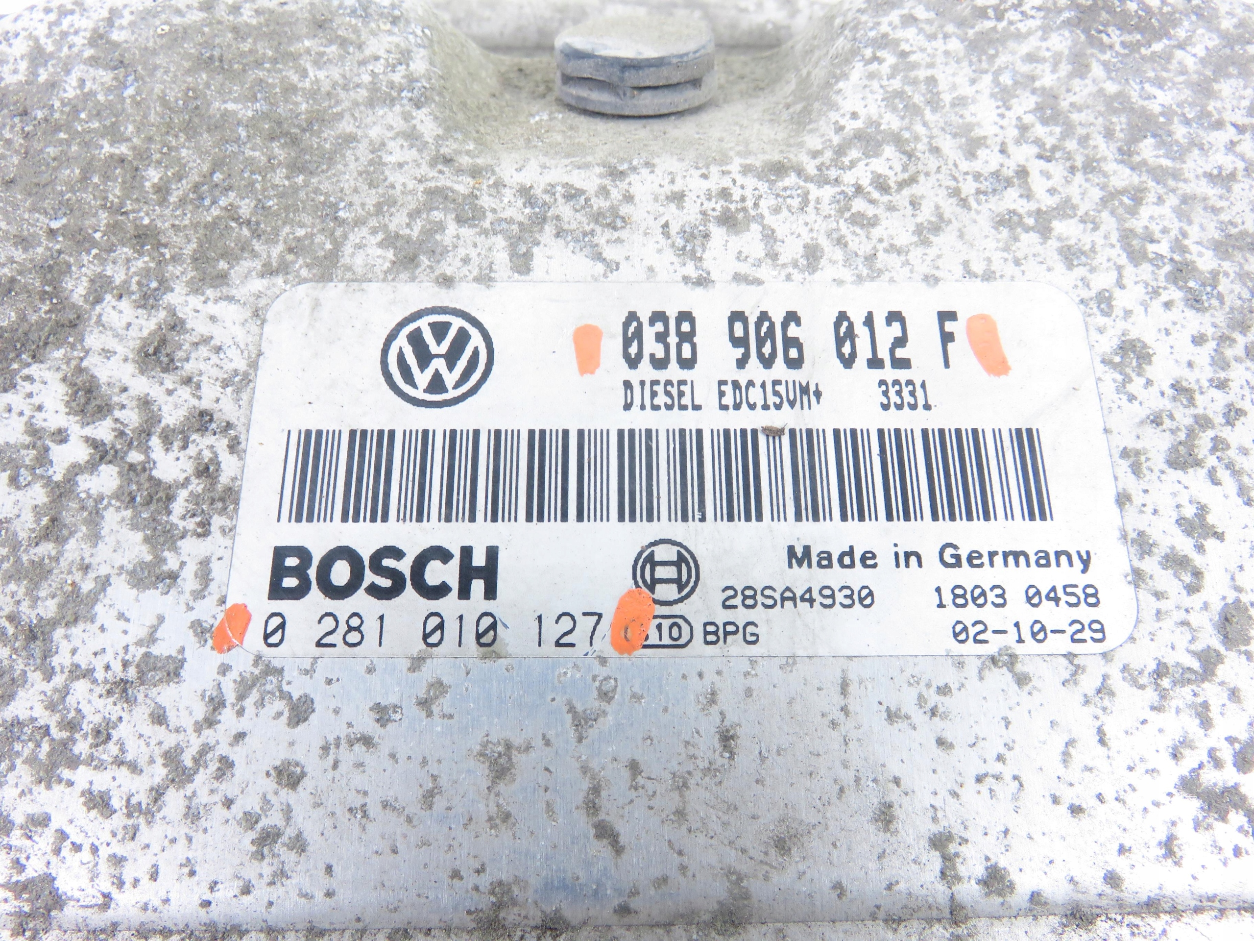 control unit of the engine SKODA OCTAVIA MK1 1.9 0 281 010 127