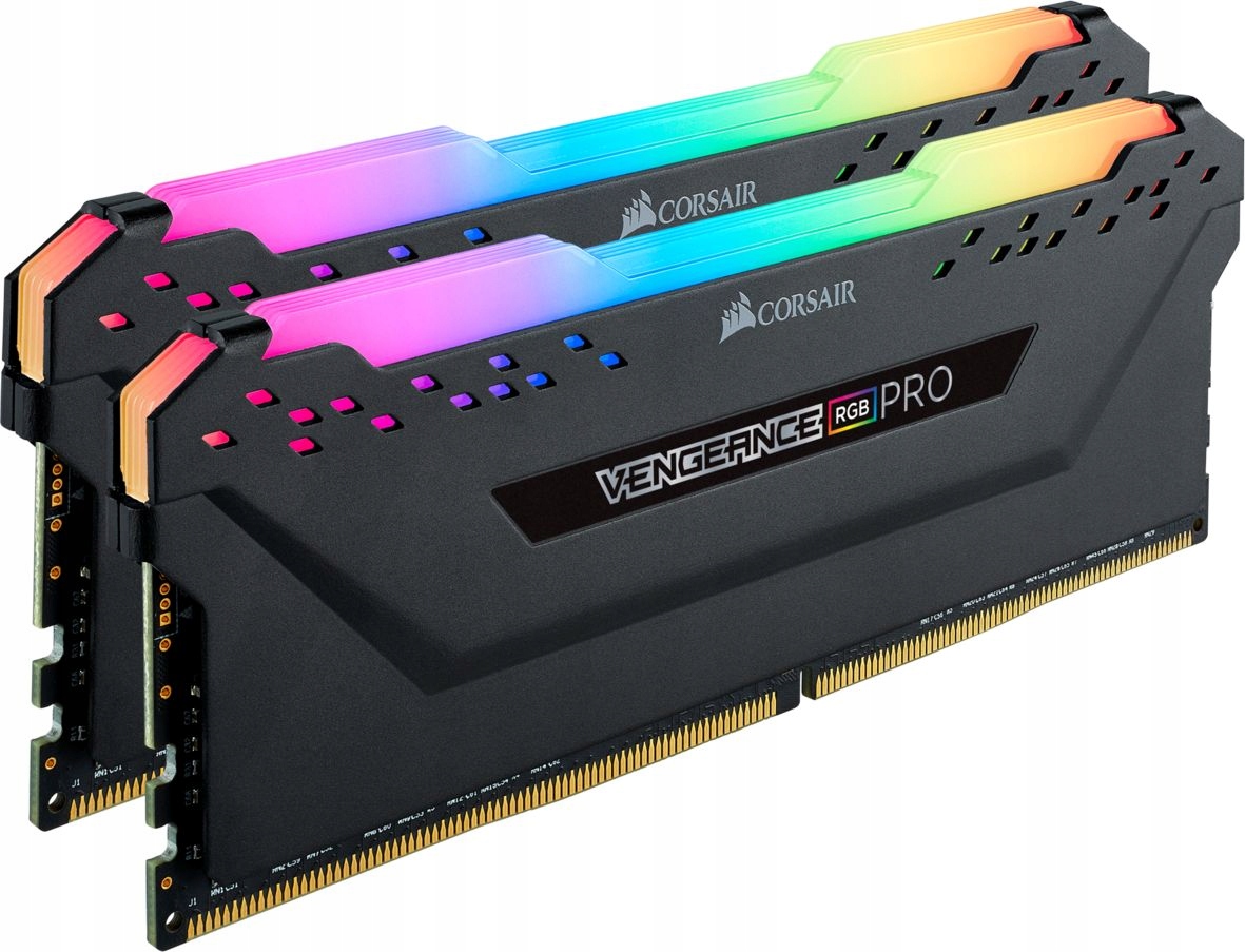 CORSAIR DDR4, 3200MHz 16GB 2x8GB DIMM, 16-18-18-36, XMP 2.0, VENGEANCE RGB PRO TUF GAMING Heatspreader, RGB LED, 1.35V — 4