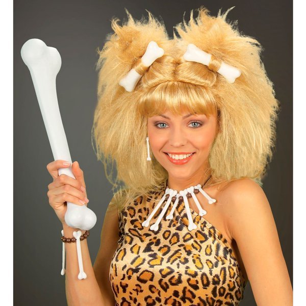 ZESTAW BIŻUTERIA JASKINIOWCA KOŚCI FLINSTON SZAMAN Kolor dominujący biały