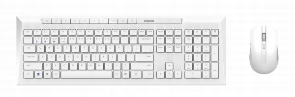 Bezprzewodowa 2in1 Zestaw klawiatura mysz Rapoo 8210M kolor Biały akrylowy