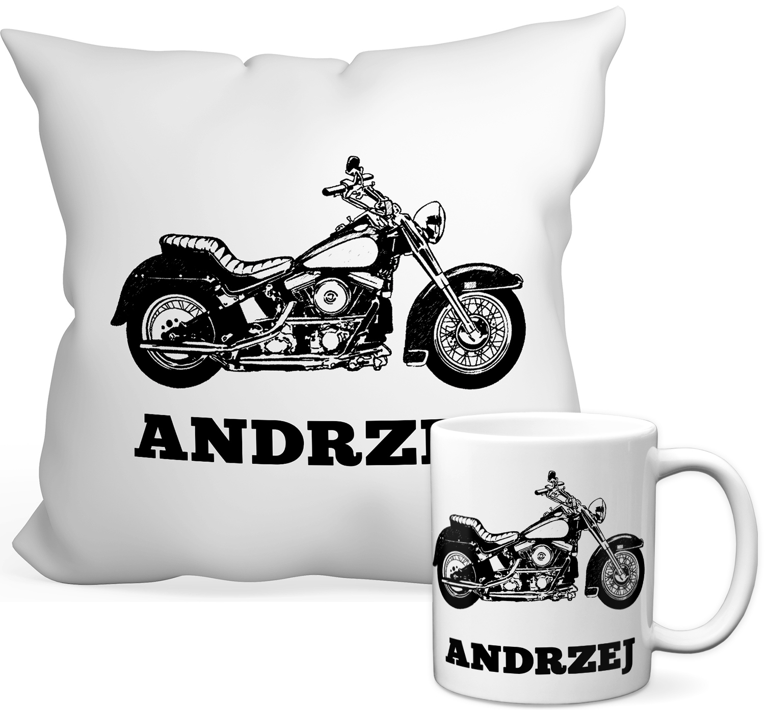 

Zestaw Fana Motoryzacji Kubek 330 Ml+poduszka+imię