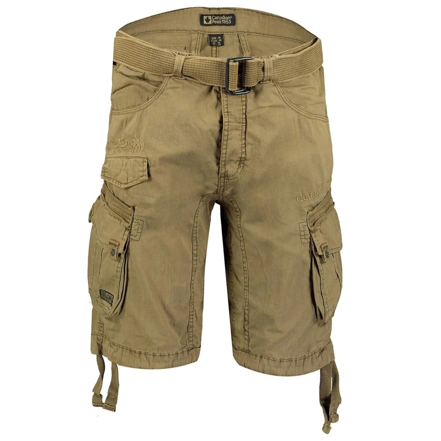Kraťasy bavlněné kraťasy Canadian Peak kapsáče cargo kalhoty khaki vel. S