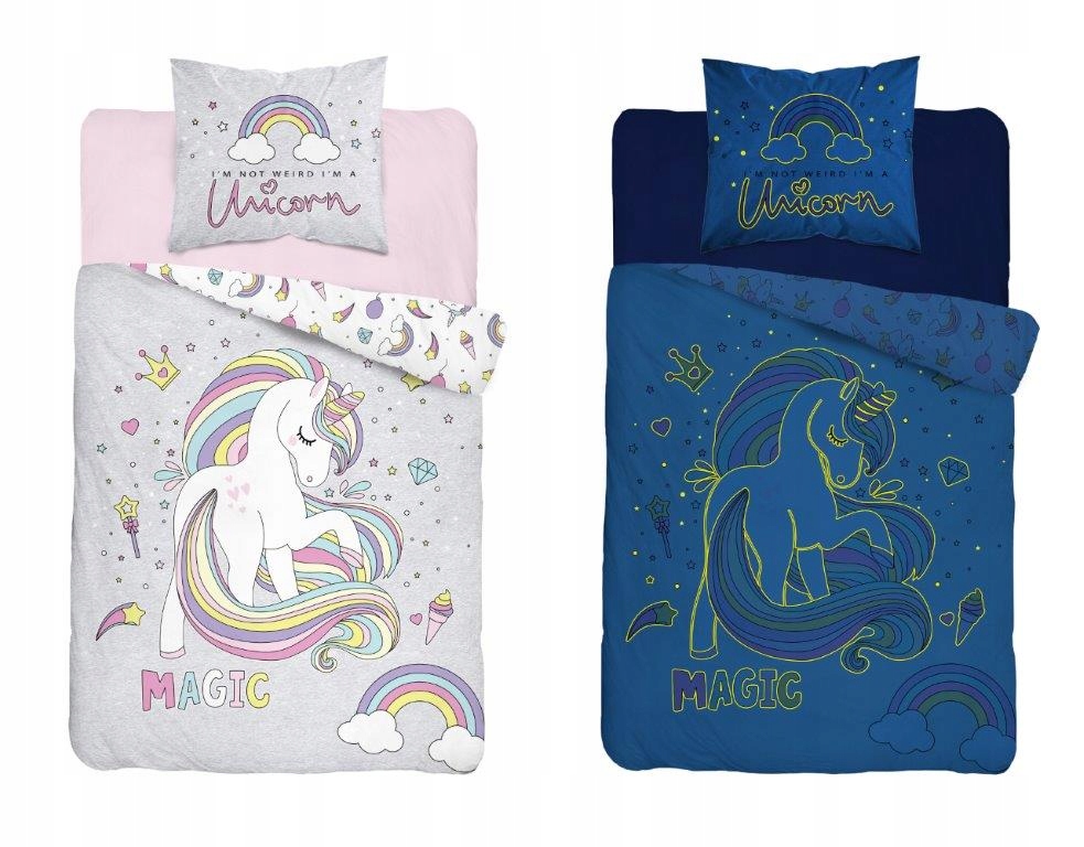 

160X200 Pościel Młodzieżowa Unicorn Jednorożec 865