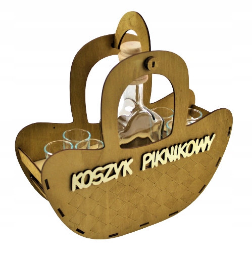 

Karafka+kieliszki.. Kosz Piknikowy ...wzory+GRATIS