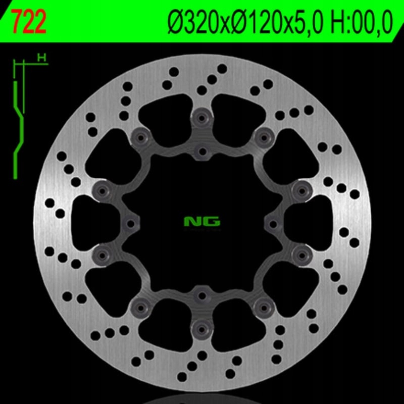 Ng Brakes plávajúce 722 722