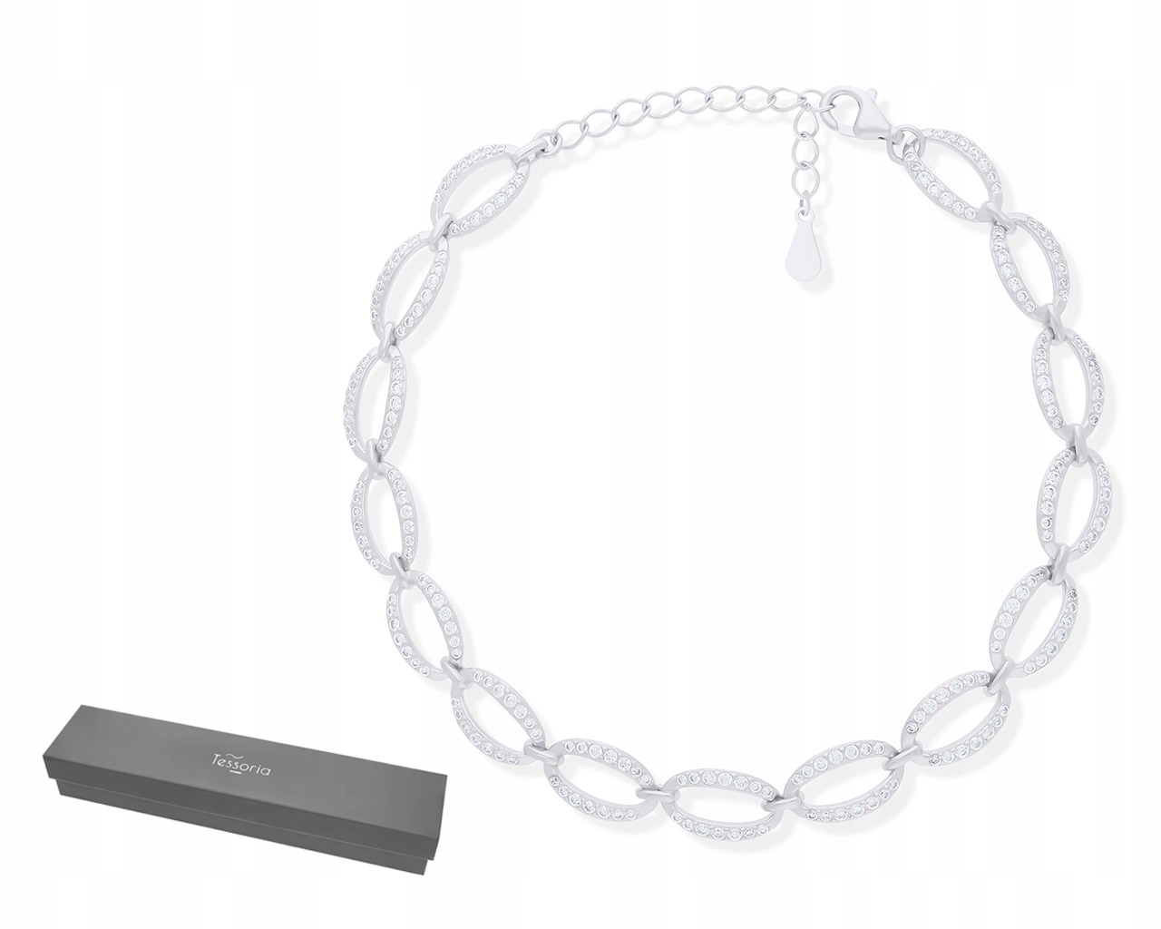 Stříbrný Náramek Pro Ženy, Bohatě Zdobený Zirkony, Nádherný Stříbro ryzost 925