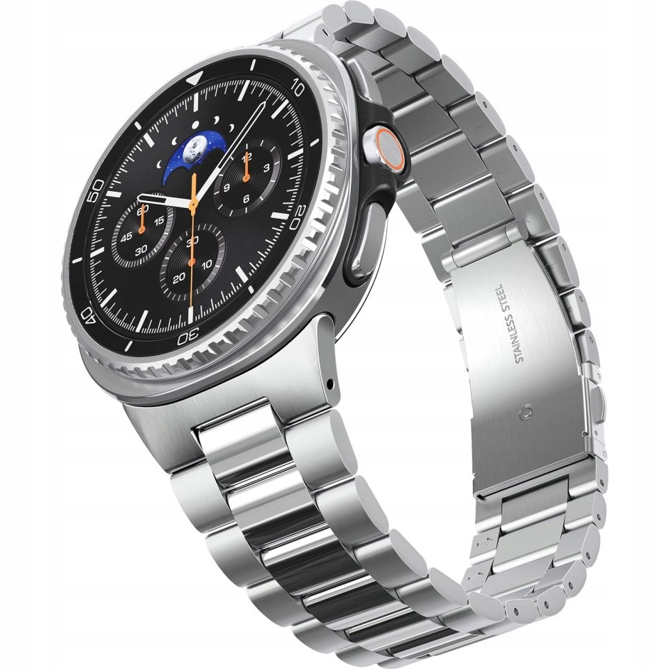 Náramek pro Galaxy Watch 8 Classic Spigen Modern Fit Band, ocelový řemínek
