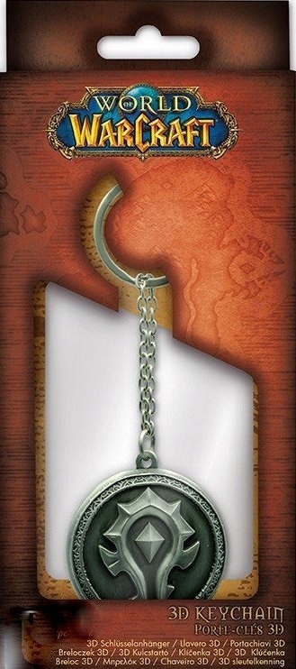 World of Warcraft Přívěsek Na Klíče 3D Horda Přívěsek pro hráče Přívěsek WoW Horde