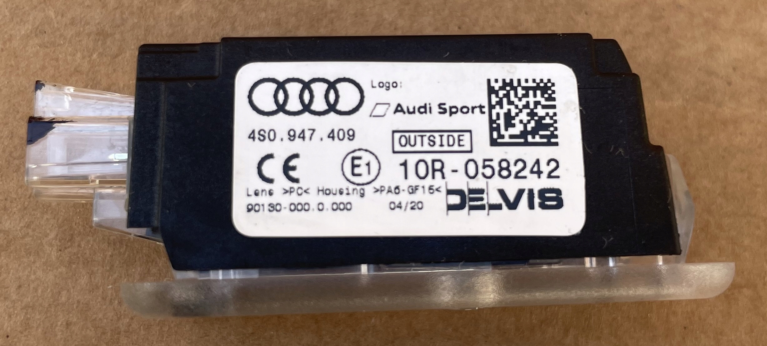 light PROJEKTOR LED LOGO RS AUDI 4S0947409 side left IDEAL original