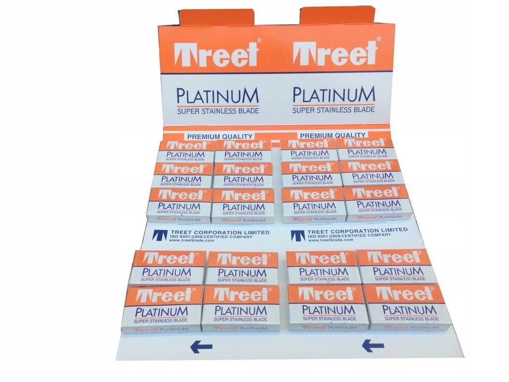 

Żyletki do golenia Treet Platinum 100 szt