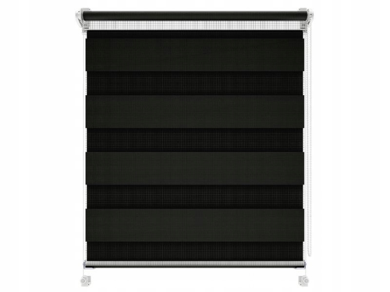 

Roleta 126x220 Dzień i Noc Grafitowa Czarna