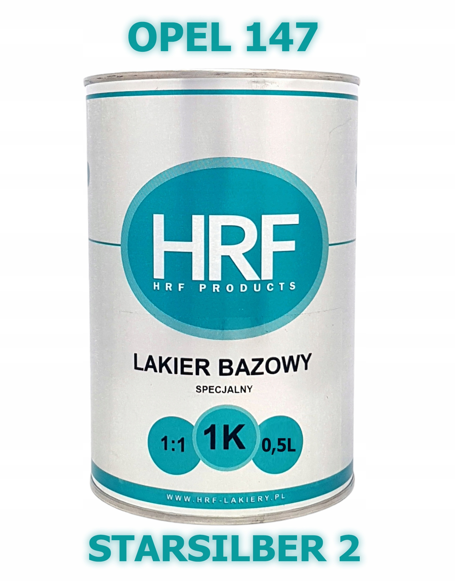 Hrf Lakier Bazowy 1K Opel 147 1:1 Baza 0.5L Gęsta Starsilber 2