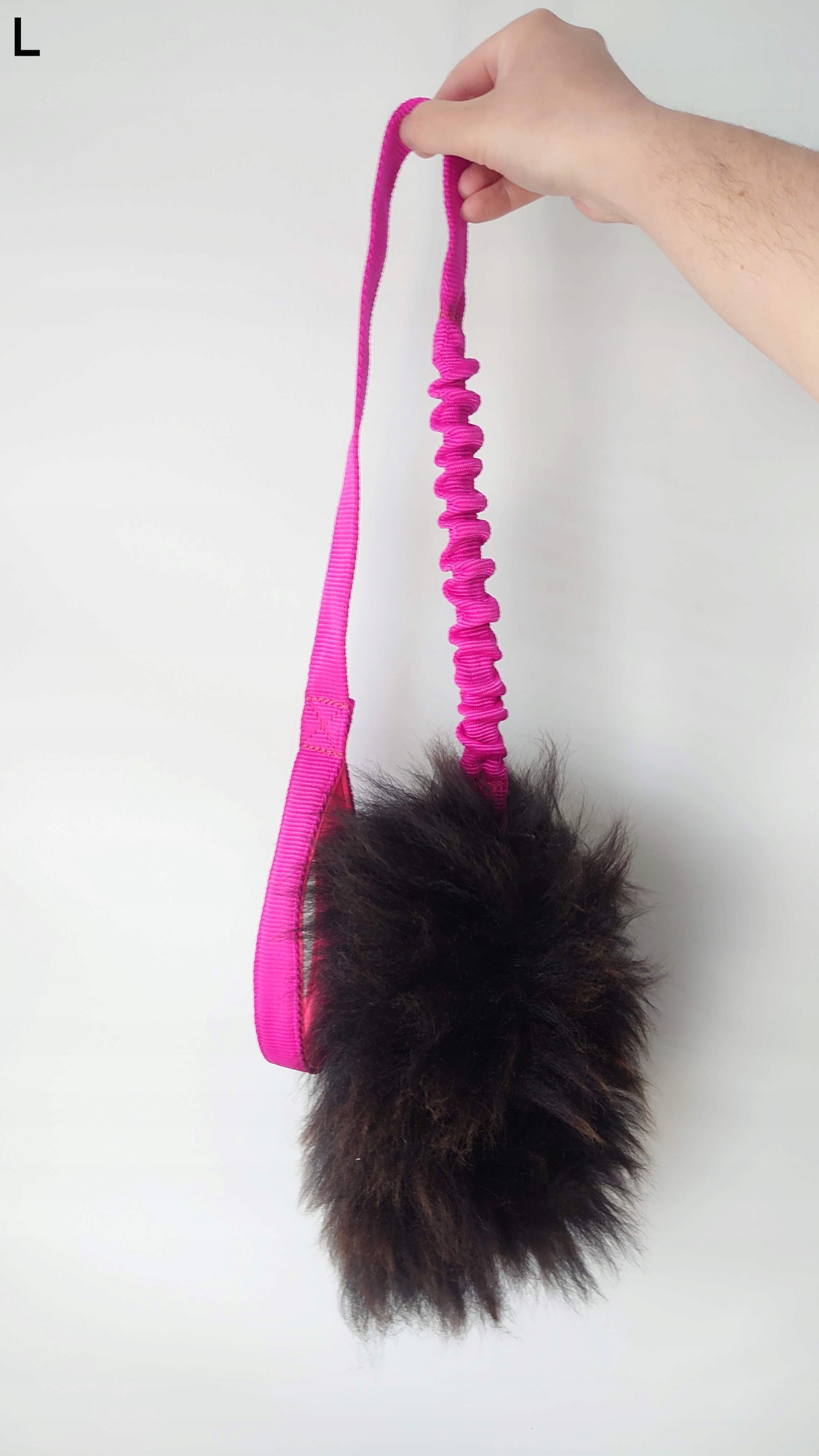 Levně Přetahovadlo hračka z přírodní ovce velikost L pro psa hnědá, dlouhá