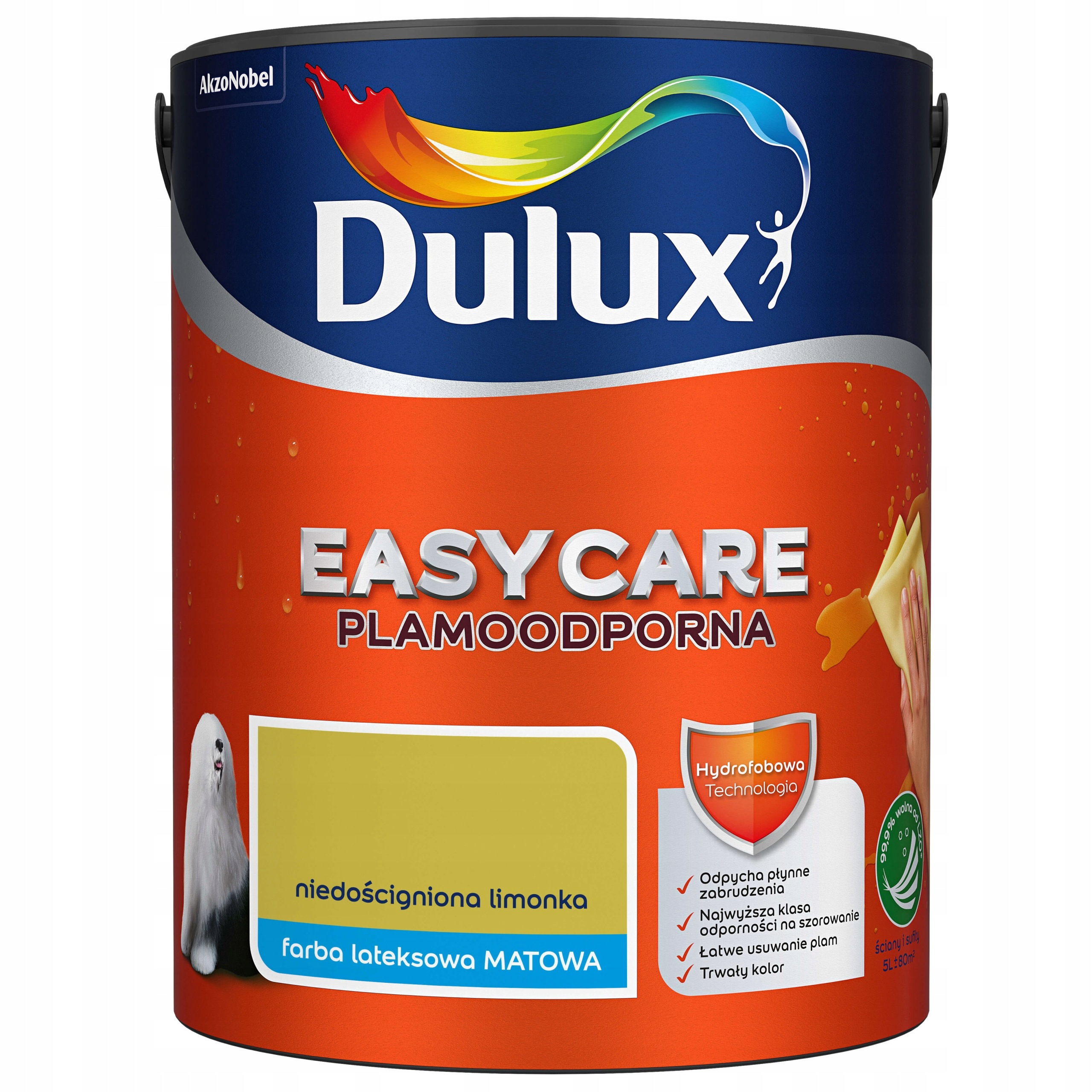 Dulux Easy Care Barva Odolná Proti Skvrnám, Nepřekonatelná Limetka 5 L