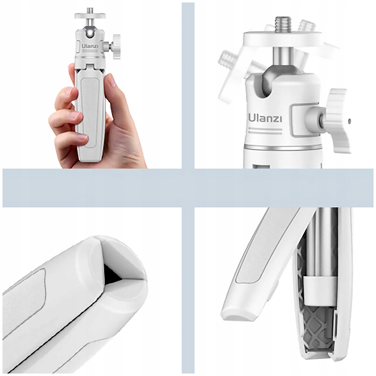 Statyw SELFIE STICK Ulanzi MT-08 BIAŁY do aparatów kamer smartfonów Model MT-08