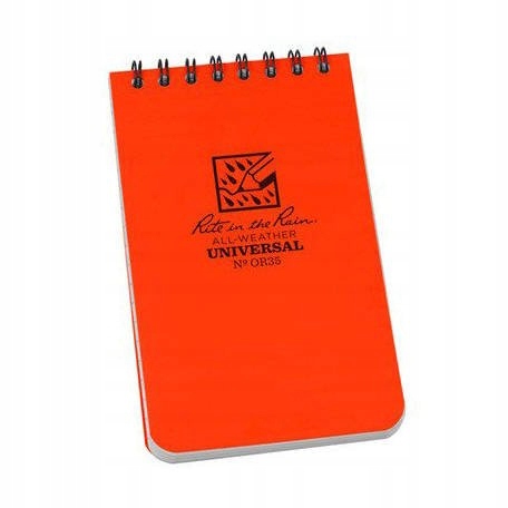 Rite in the Rain Notes wodoodporny 3 x 5 Orange