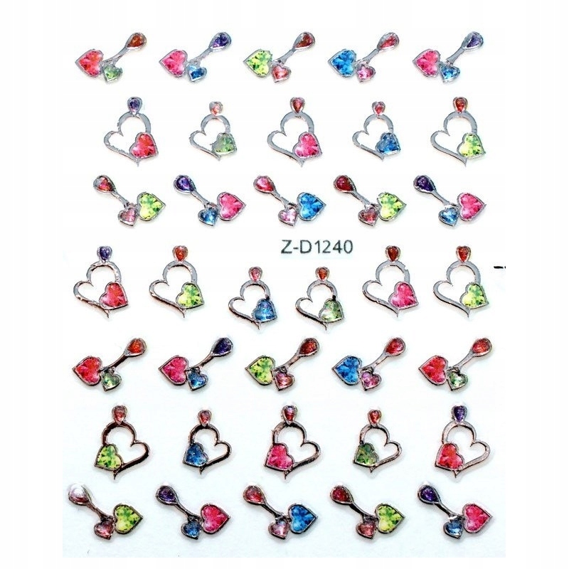 

Naklejka Na Paznokcie 3D Z-D1240