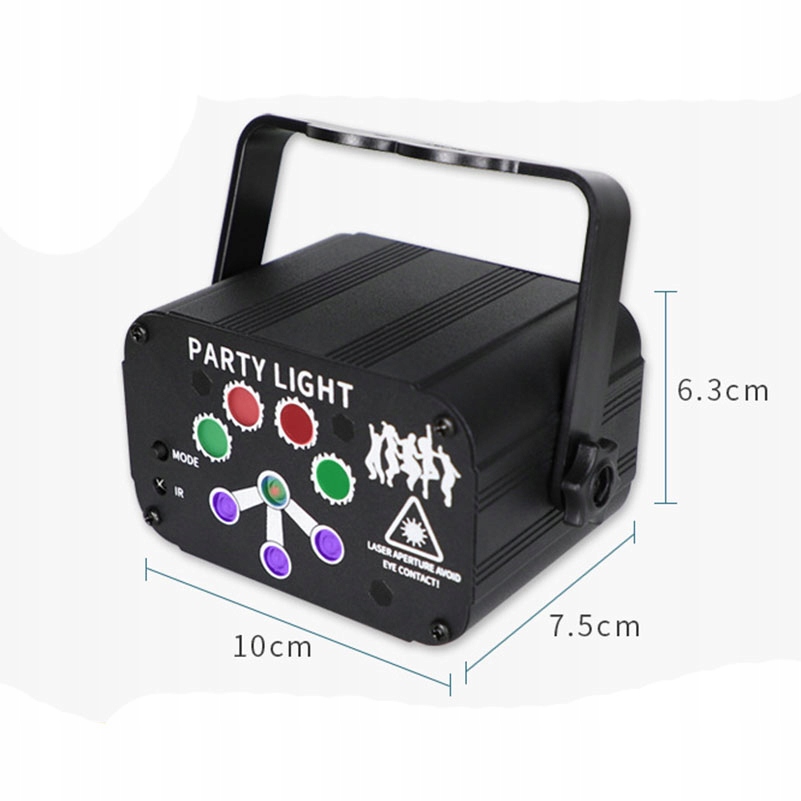 MINI PROJEKTOR ŚWIATŁA LASEROWY ŚWIĄTECZNA IMPREZA Kod producenta 9478535541106999