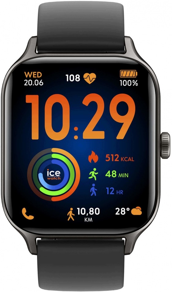 Dámské sportovní chytré Hodinky Ice-watch 025279 v černé barvě