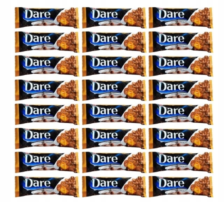 24x 28g karamelová Tyčinka Dare v mléčné čokoládě v krabičce