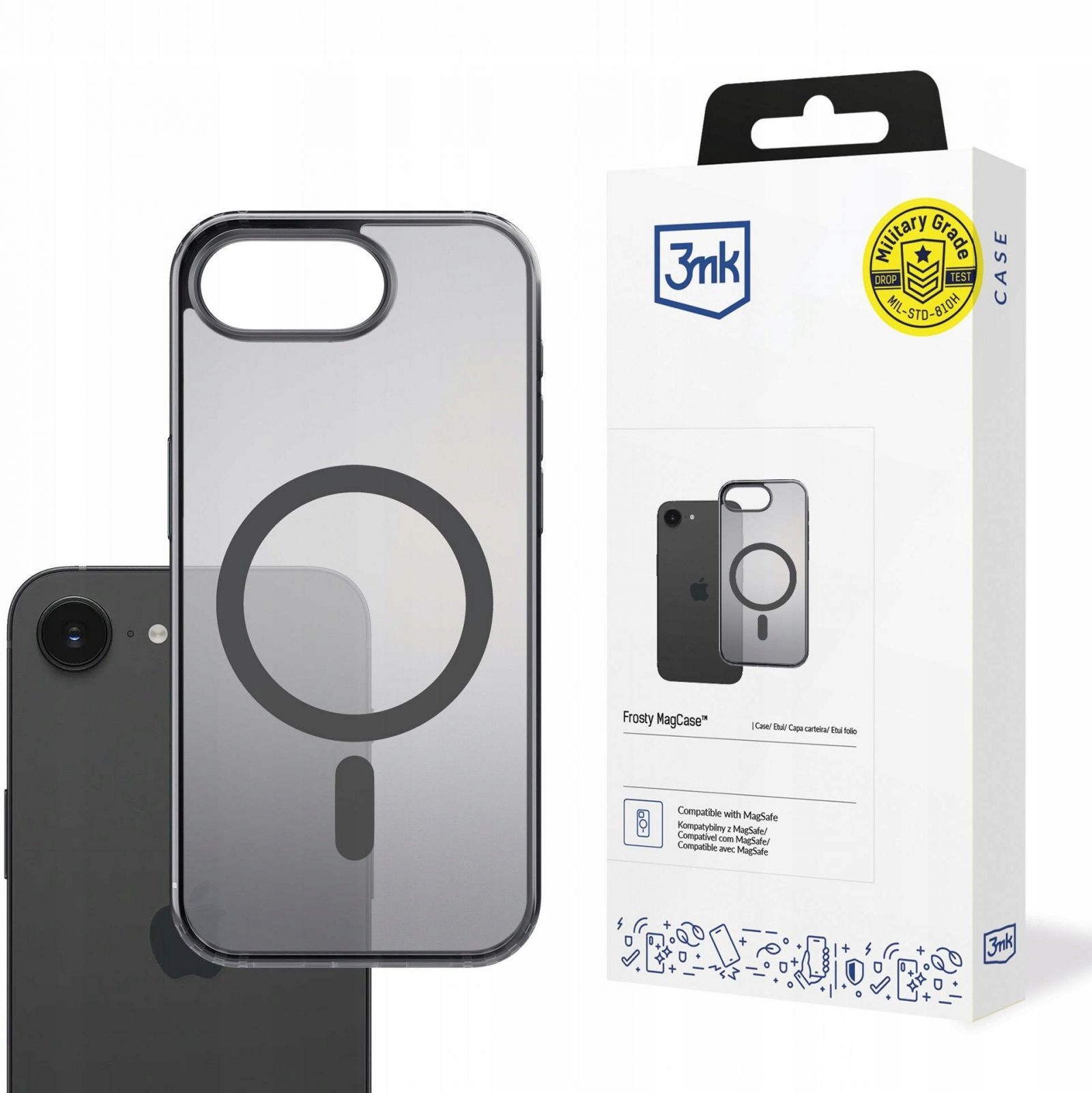 Apple Iphone 16E 3MK Frosty Magcase Black