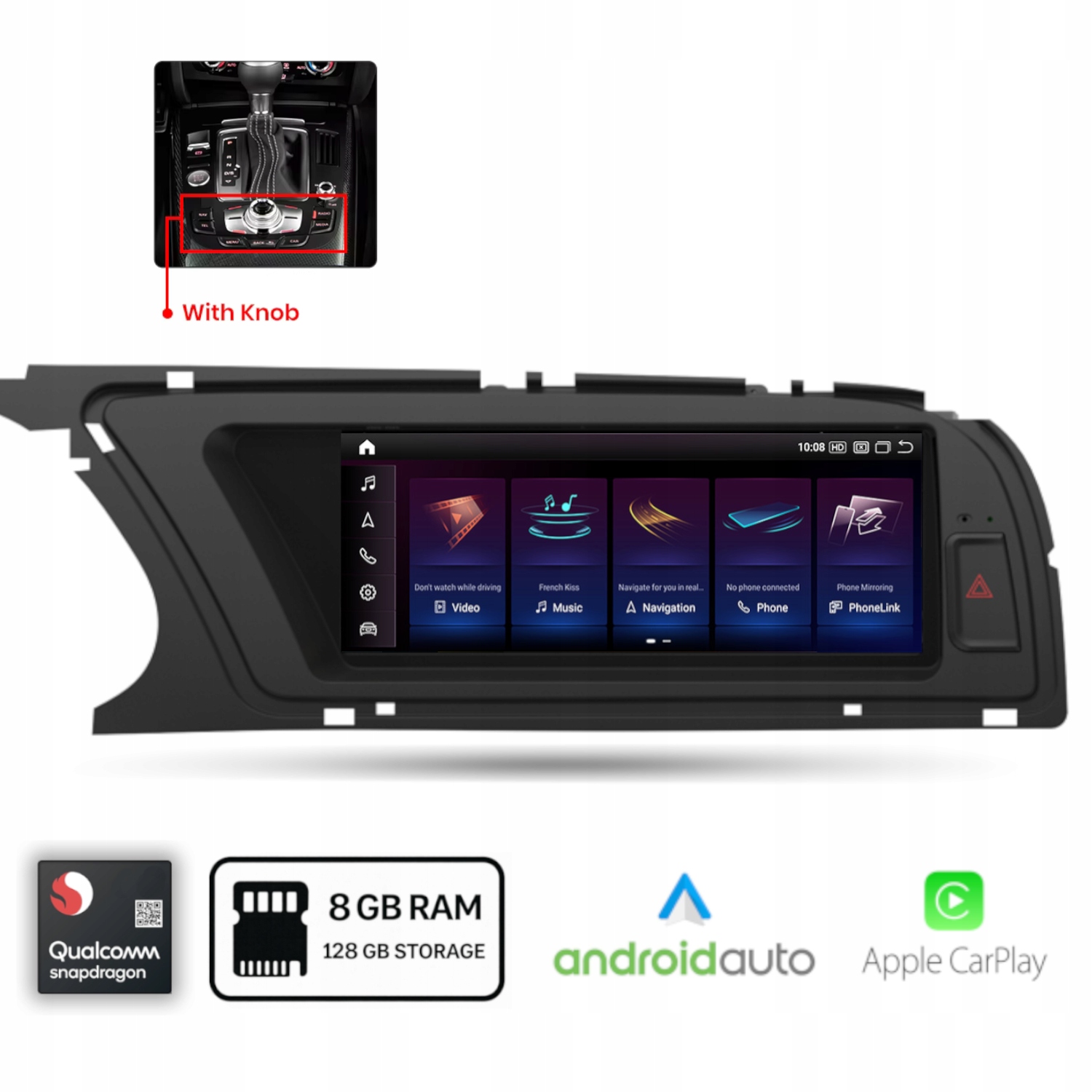 Rádio Android pre Audi A5 8T (2008-2017) Audi Multimedia Qualcomm 8+128 Gb
