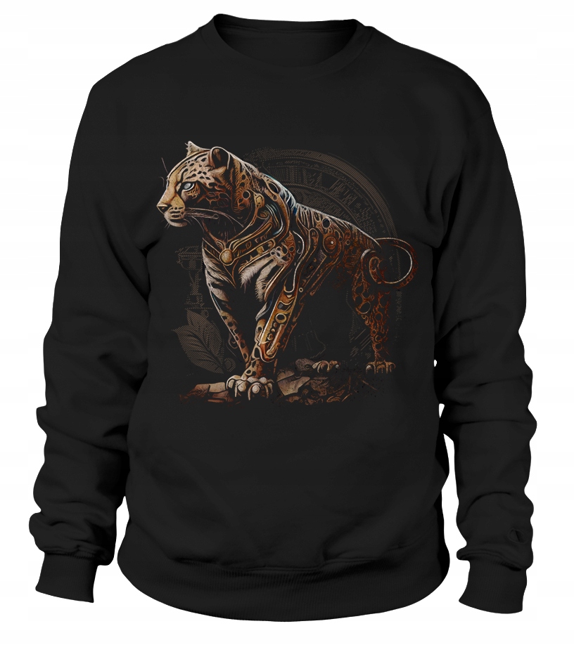 Pánská Mikina Steampunk Jaguar Černá 3XL pro muže, muže a muže