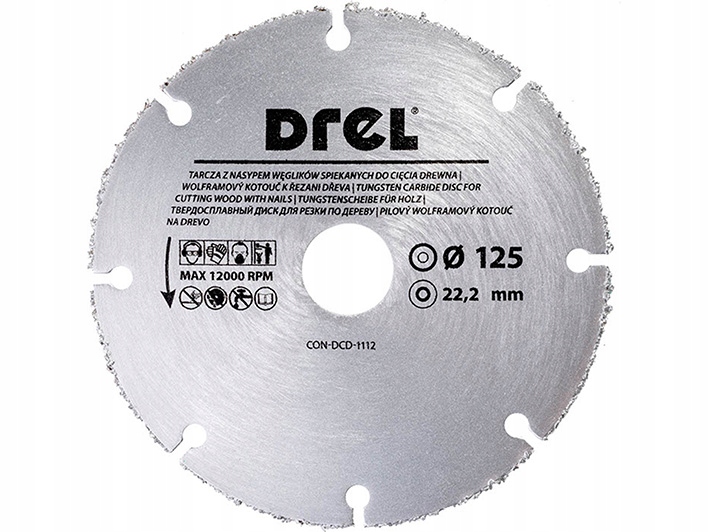 TARCZA DO DREWNA Z GWOŹDZIAMI NA SZLIFIERKĘ 125 MM