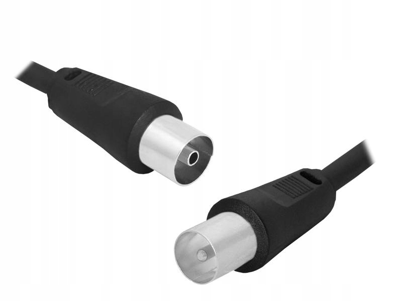 

Kabel Tv-video Wtyk Gniazdo Tv 1.5m Czarny Przewód