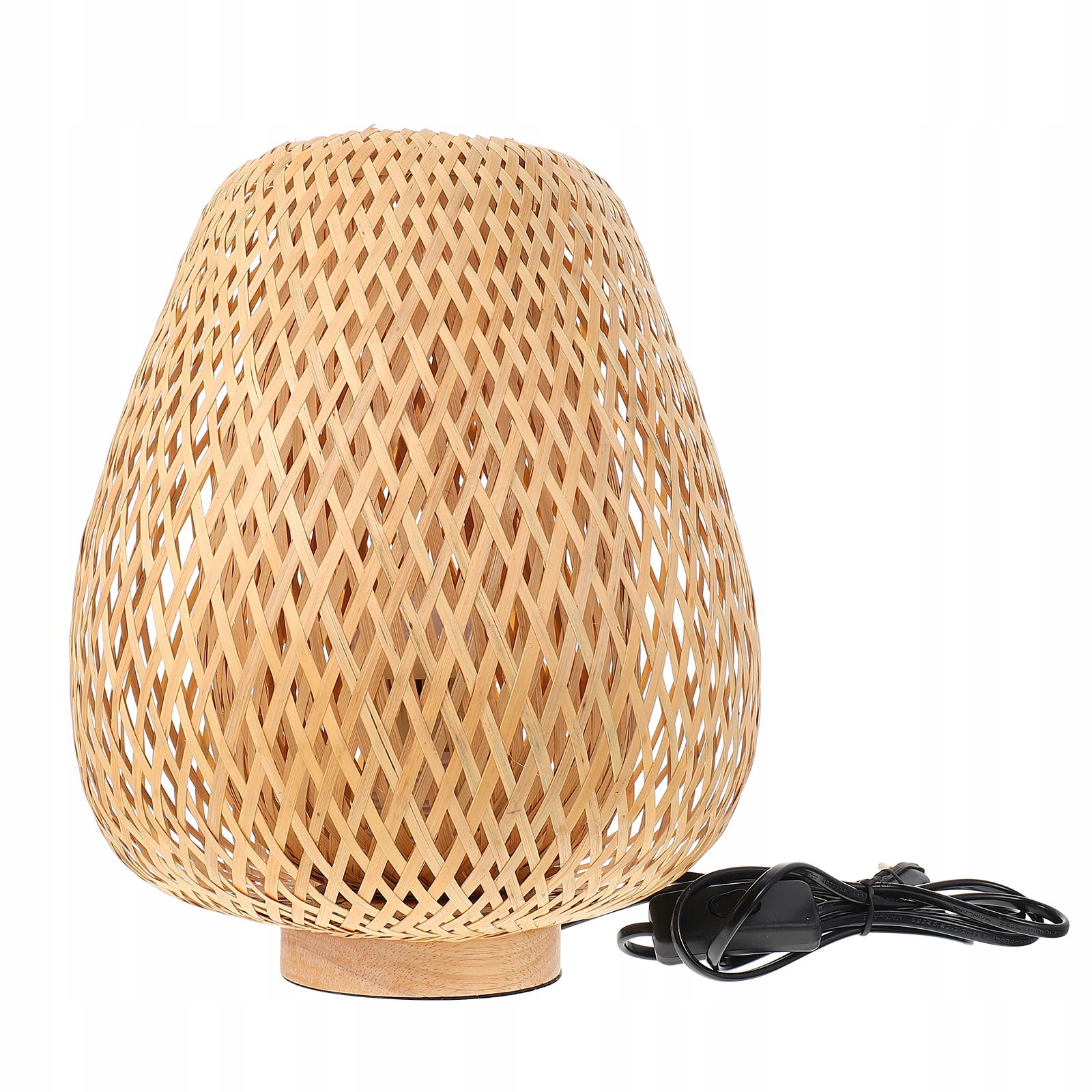 BAMBUSOWA LAMPA STOŁOWA PROSTA DEKORACYJNA LAMPA STOŁOWA LAMPKA NOCNA