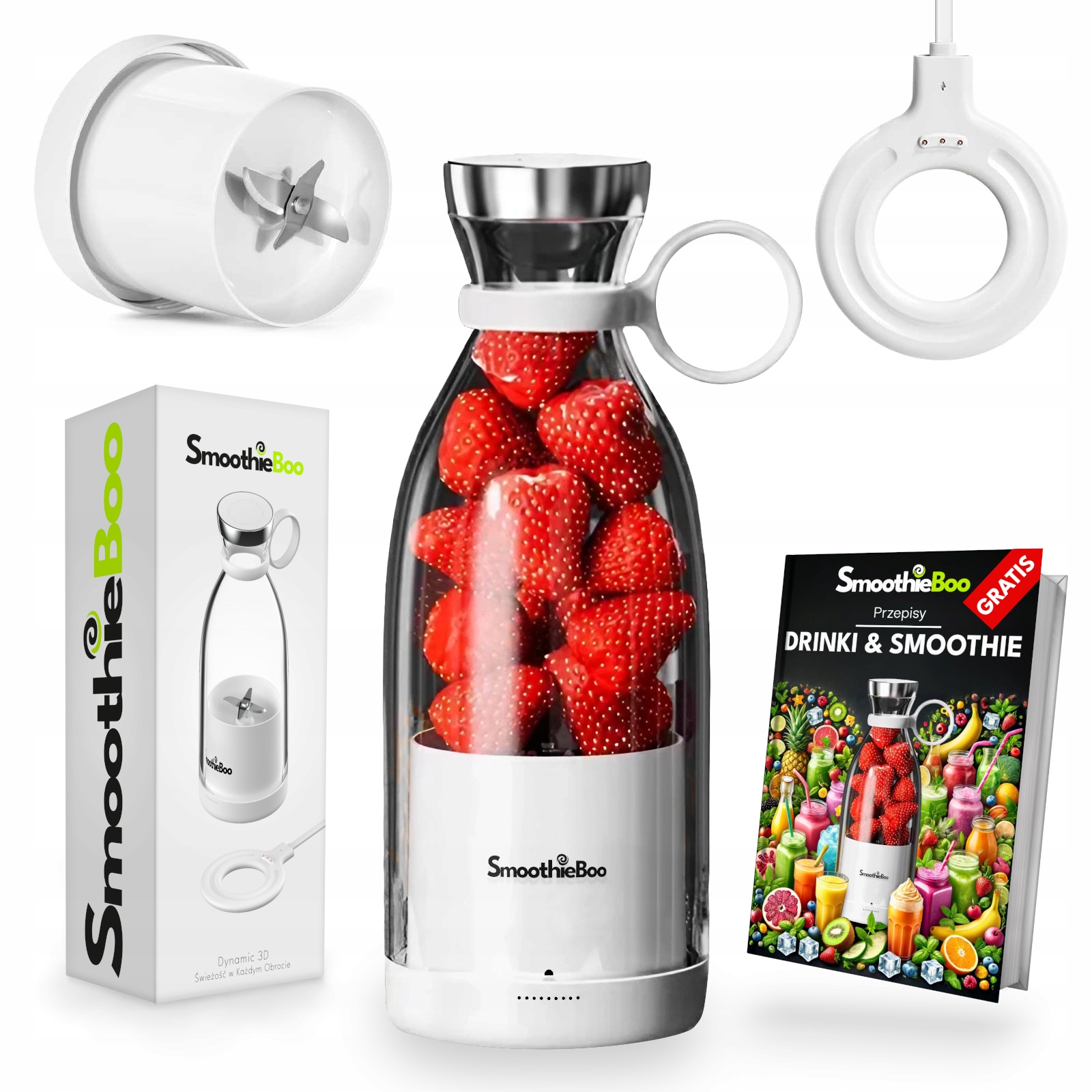 Przenośny Blender SmoothieBoo Bezprzewodowy Blender Kielichowy 2025